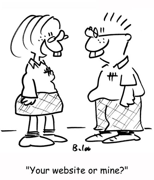 'Your website or mine?'