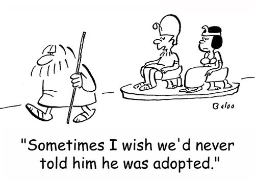 'Sometimes I wish we'd never told him he was adopted.'