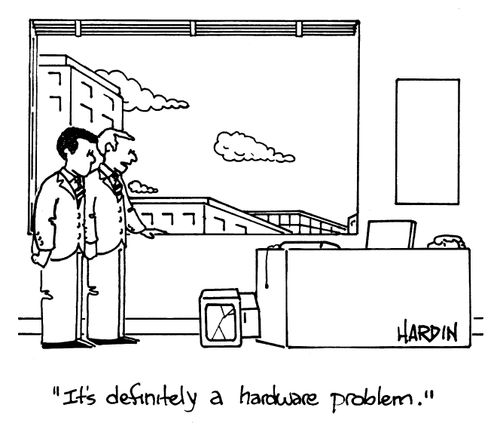 'It's definitely a hardware problem.'