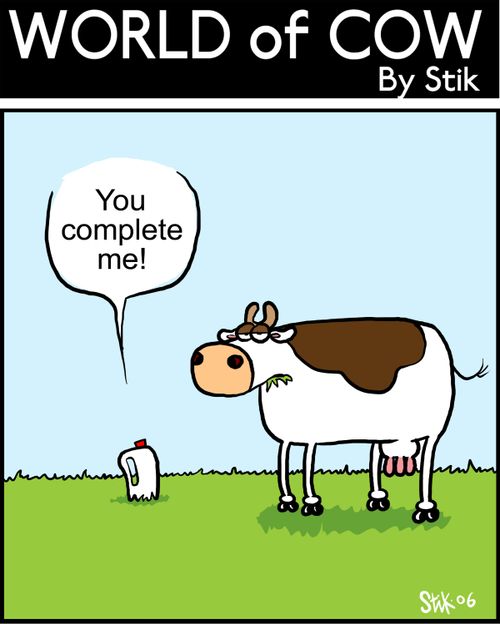 You complete me!