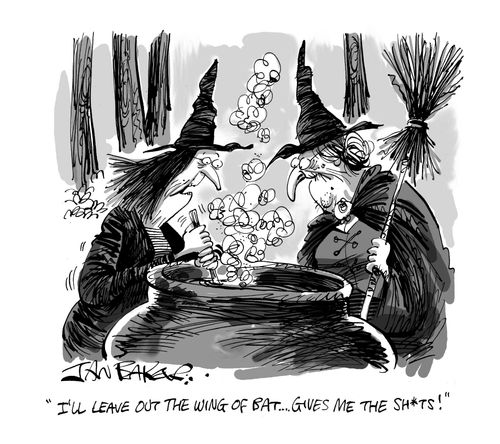 'I'll leave out the wing of bat . . . gives me the S**ts!'