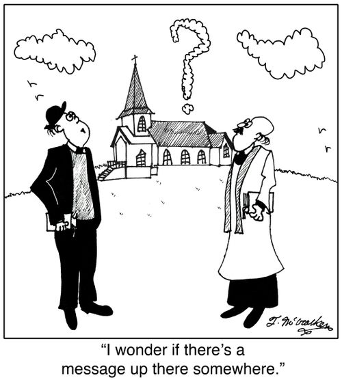 'I wonder if there's a message up there somewhere.'