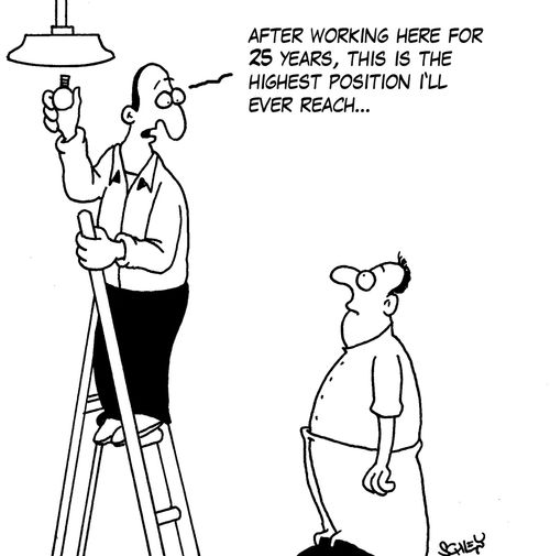 'After working here for 25 years, this is the highest position I'll ever reach...'