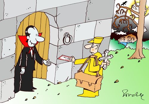 Vampire mailman.