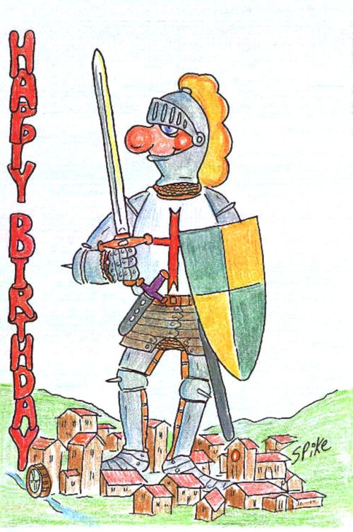 A Knight out on the town.