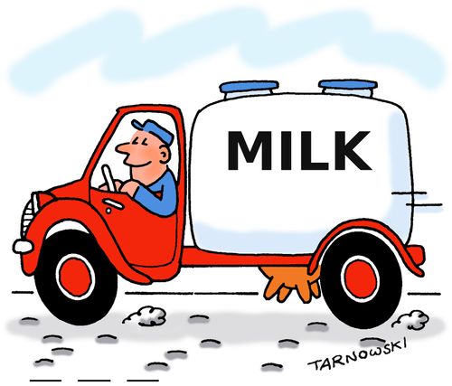 Milk truck with udders.