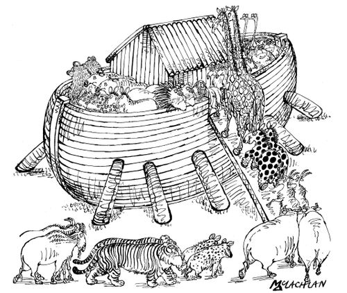 Noah's Ark gets a bit overcrowded.