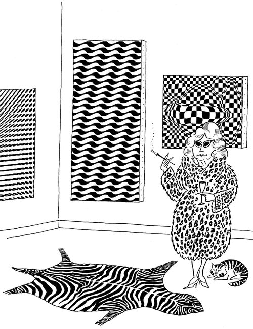 Prints in a Gallery.