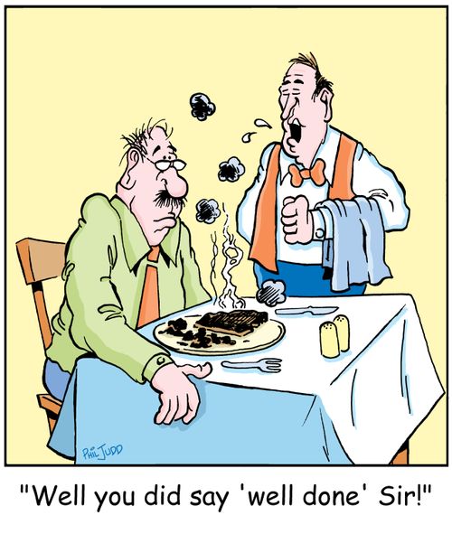 'Well, you did say 'well done', Sir!'