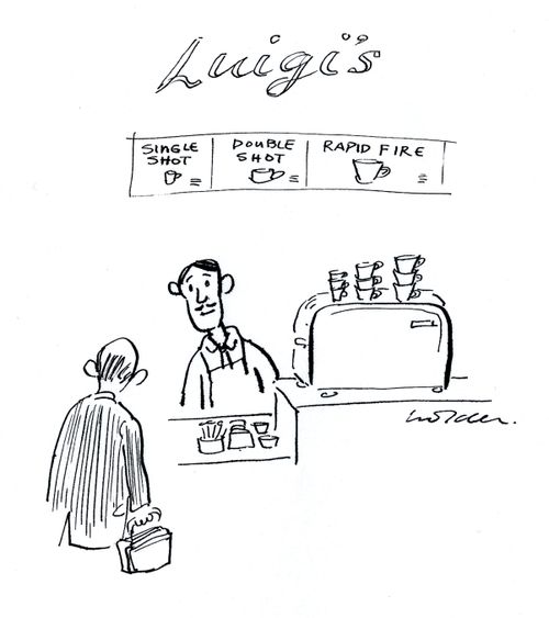 Luigi's - Single Shot, Double Shot, Rapid Fire.