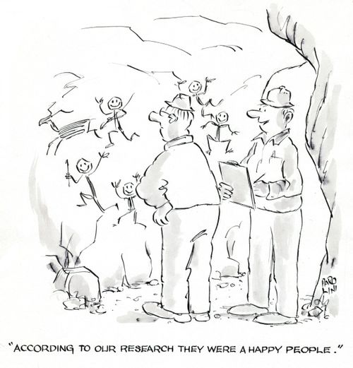 'According to our research they were a happy people.'
