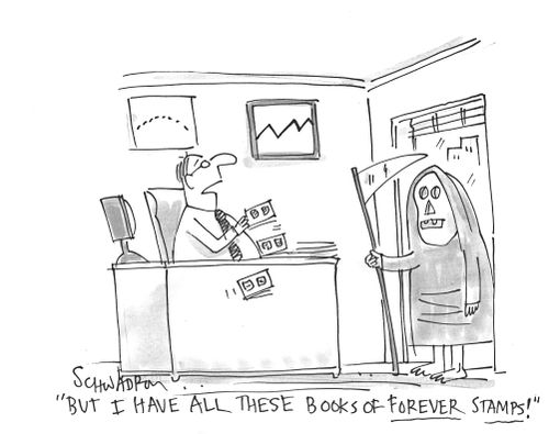 'But I have these books of forever stamps!'
