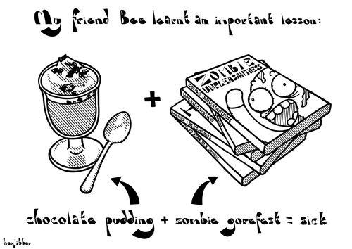 Zombie Chocolate Pudding.