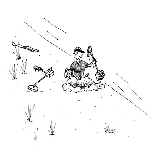 Metal detector finds another metal detector.