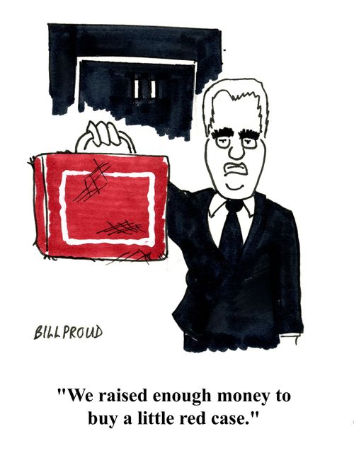 'We raised enough money to buy a little red case.'