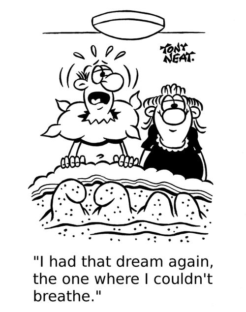 'I had that dream again, the one where I couldn't breathe.'