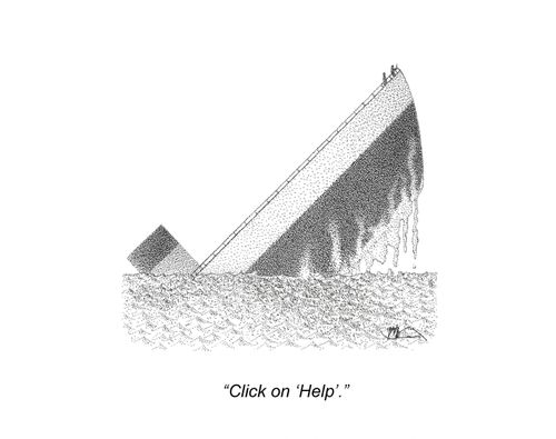 'Click on 'Help'.'