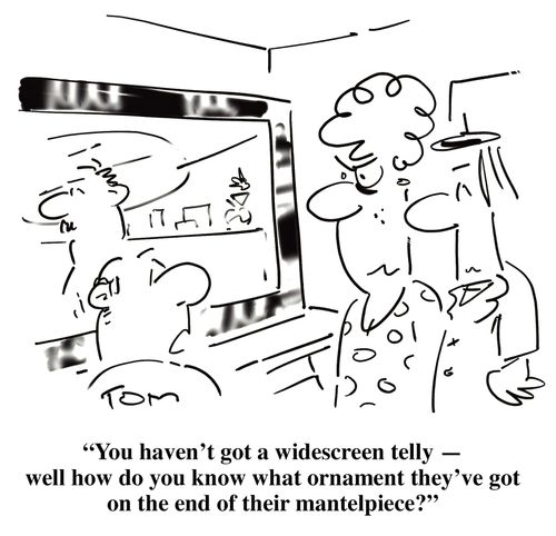 TV: widescreen 16x9 versus 4x3.
