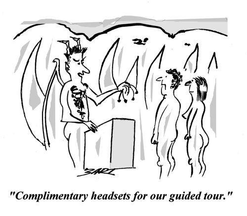 'Complimentary headsets for our guided tour.'
