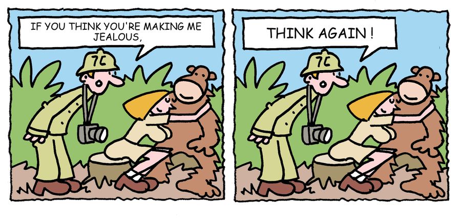 'If you think you're making me jealous. Think again.'