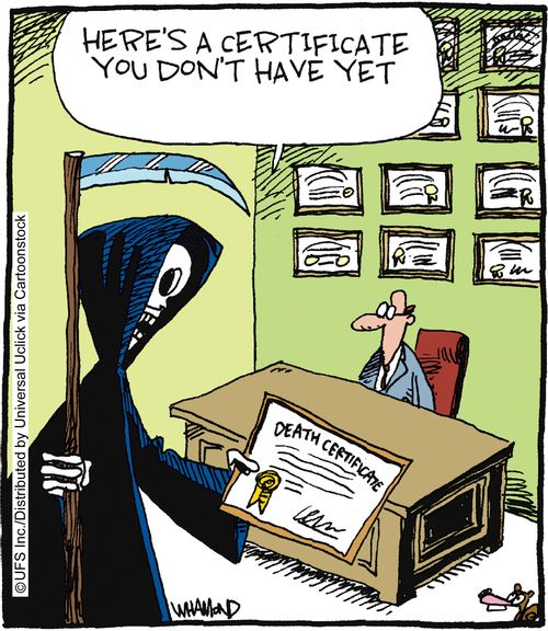 'Here's a certificate you don't have yet.'