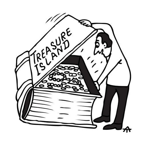 Treasure Island Book.