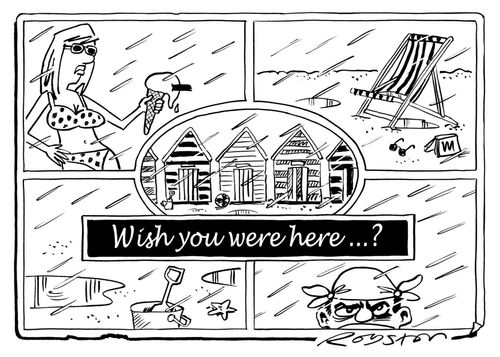 British weather postcard.