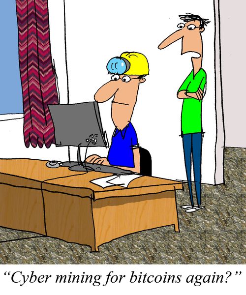 'Cyber mining for bitcoins again?'
