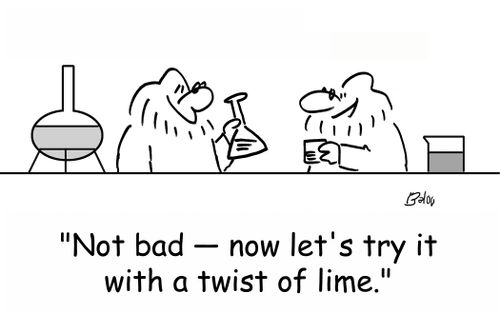 'Not bad -- now let's try it with a twist of lime.'