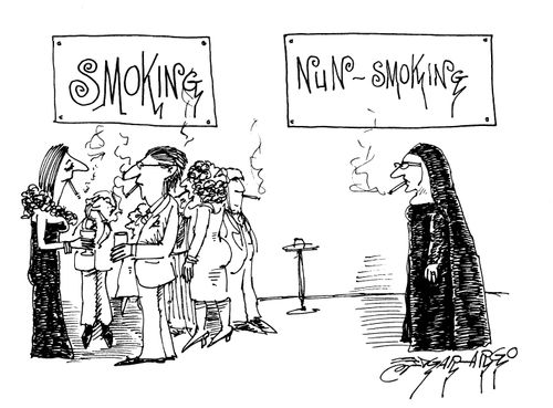 SmokingNun Smoking.