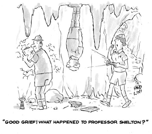 'Good grief! What happened to Professor Shelton?'