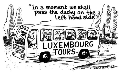 Luxemburg Tours -In a moment we shall pass the duchy on the left hand side