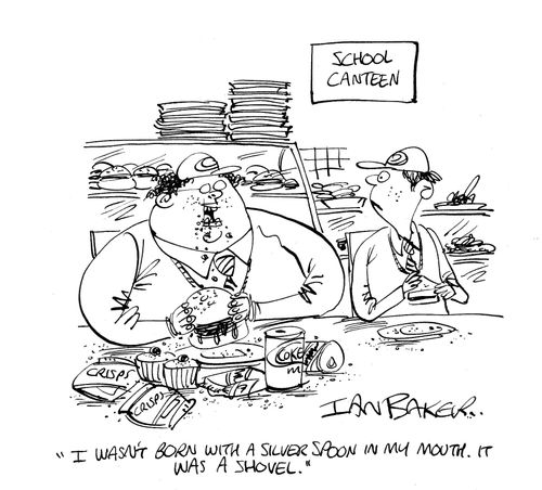 'I wasn't born with a silver spoon in my mouth. It was a shovel.'