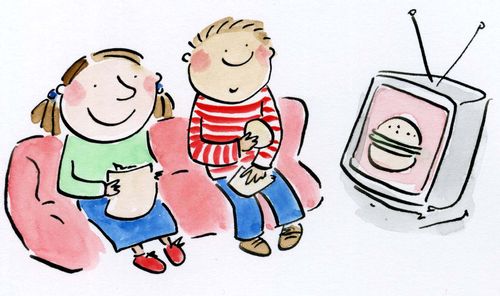 Junk food telly.