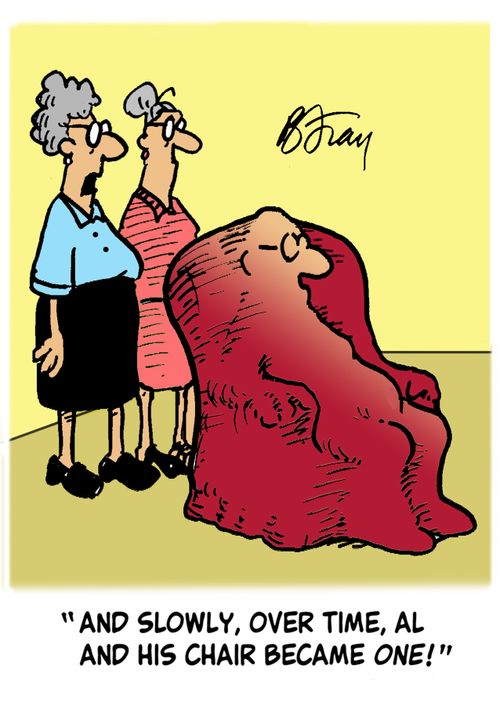 'And slowly, over time, Al and his chair became one!'