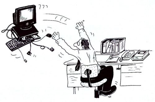 Computer rage.