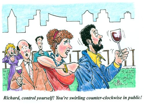'Richard, control yourself! You're swirling counter-clockwise in public!'