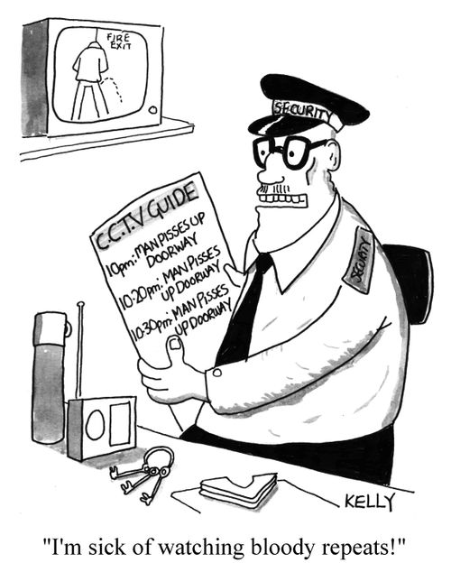 CCTV guide - "I'm sick of watching bloody repeats!"