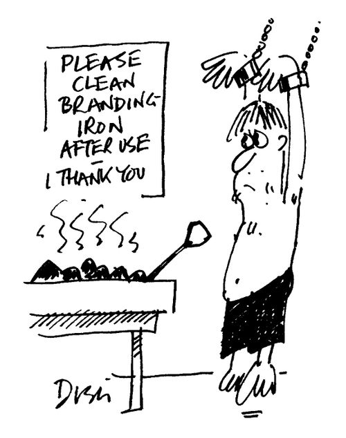 'Please clean branding iron after use'