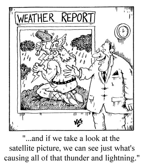 "And if we take a look at the satellite picture,we can see just what's causing all of that thunder and lighting"