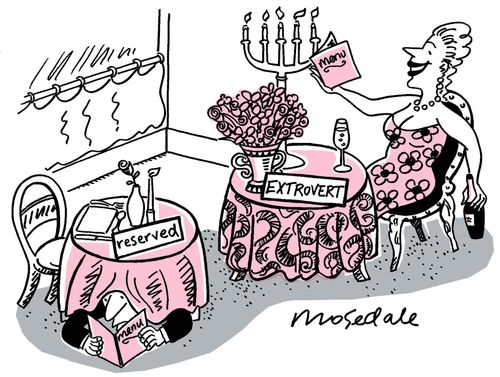 Restaurant Tables: Reserved and Extrovert