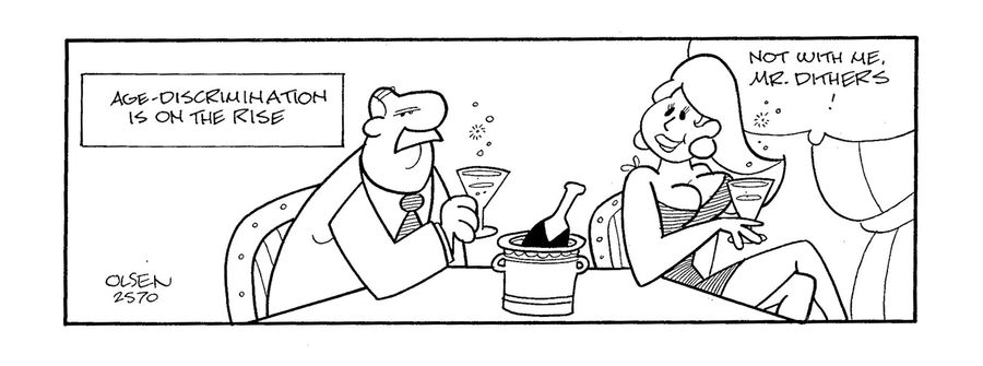 Age discrimination is on the rise - 'Not with me, Mr. Dithers!'
