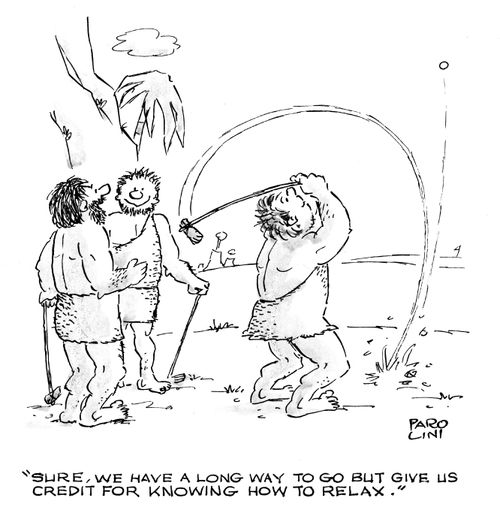 'Sure, we have a long way to go but give us credit for knowing how to relax.'