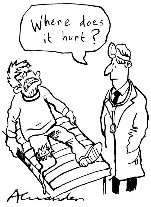 'Where does it hurt?'