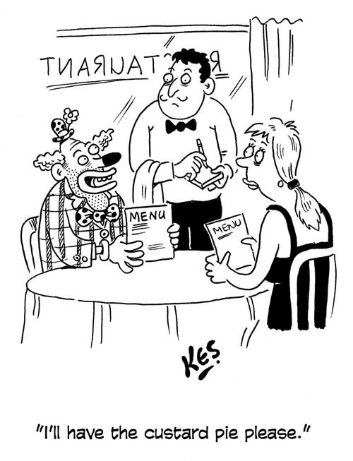 'I'll have the custard pie please.'