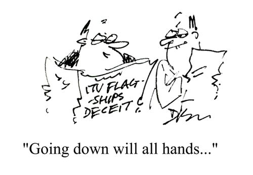 'Going down will all hands...'