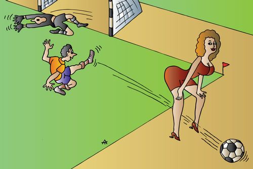 Striker Aims for the Wrong Goal