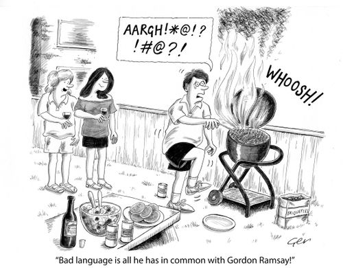 'Bad language only thing in common with Gordon Ramsay.'
