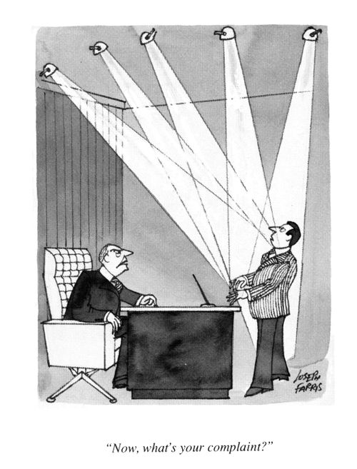 'Now, what's your complaint?'