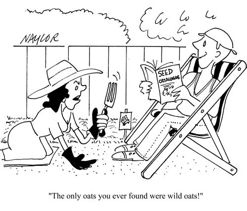 'The only oats you ever found were wild oats.'